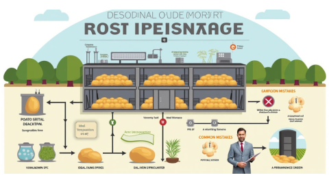 Оптимальные условия хранения картофеля в овощехранилище: полное руководство для агронома и владельца