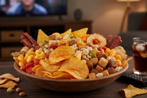 Чипсы и снеки: из чего делают, калорийность и производители