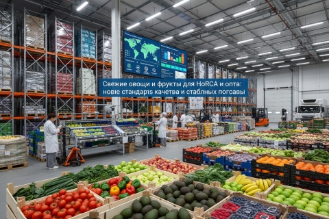 Свежие овощи и фрукты для HoReCa и опта: новые стандарты качества и стабильных поставок