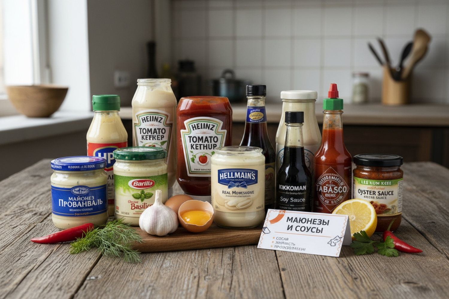 Майонезы и соусы: разбираемся в составе, жирности и производителях