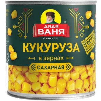 Кукуруза сахарная Дядя Ваня, Дядя Ваня Трейдинг, 340 г