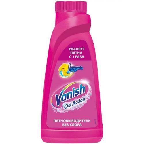 Пятновыводитель жидкий Vanish Oxi Action для цветных тканей, Reckitt Benckiser (HyHo), 450 мл