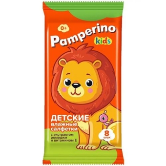 Салфетки влажные Pamperino Kids Mix детские с экстрактом ромашки и витамином Е, Авангард