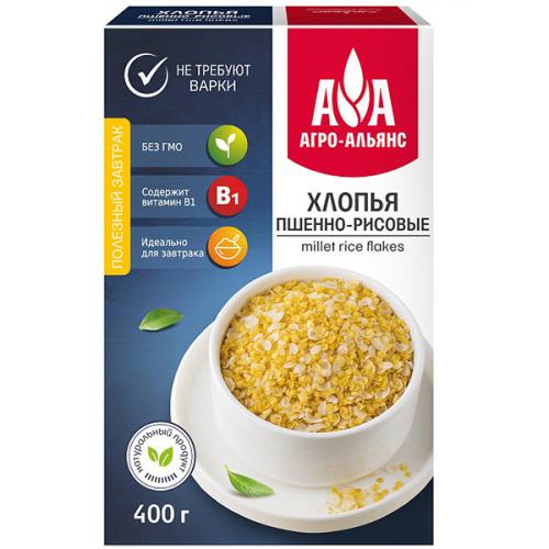 Хлопья Агро-Альянс пшенно-рисовые, Агро-Альянс, 400 г