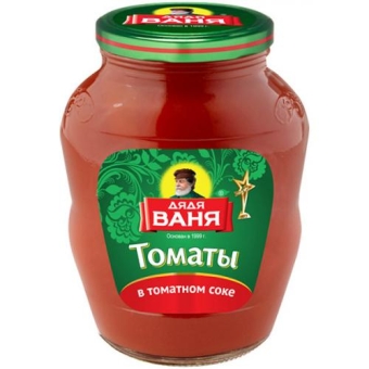 Томаты Дядя Ваня в томатном соке, Дядя Ваня Трейдинг, 1800 г