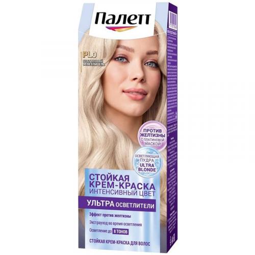 Крем-краска стойкая Палетт Интенсивный цвет для волос, PL0 Платиновый осветлитель, Лаб Индастриз, 110 мл