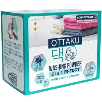 Порошок стиральный Ottaku 5 in 1 Effect концентрированный, универсальный, с пятновыводителем, ГРАДИЕНТ, 900 г