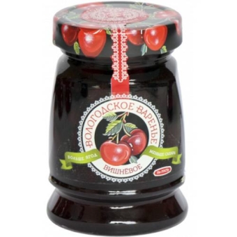 Варенье вишневое Вологодское варенье, ЭКОПРОДУКТ, 370 г