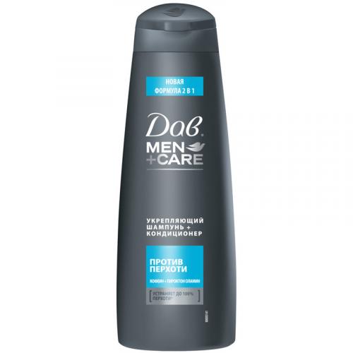 Шампунь-кондиционер Дав Men+Care 2 в 1 Против перхоти, Unilever HPC, 380 мл