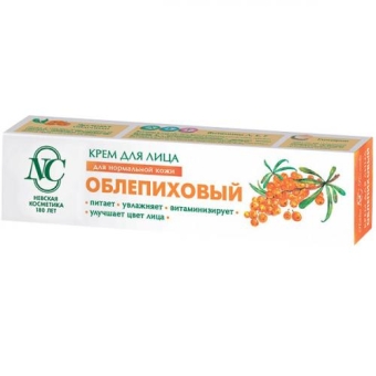 Крем для лица Невская косметика Облепиховый для нормальной кожи, Невская Косметика, 40 мл