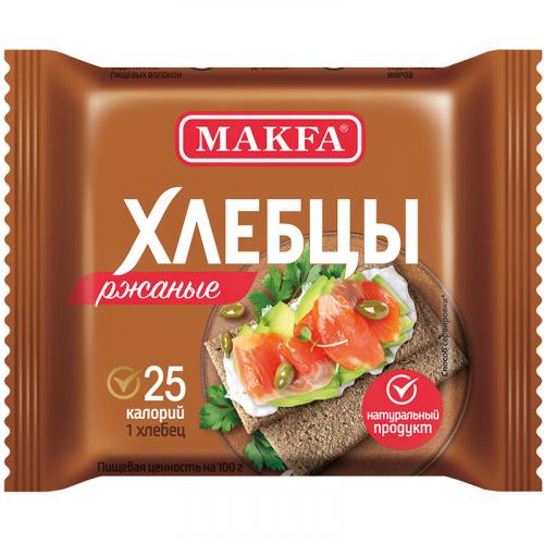Хлебцы Makfa запеченные ржаные хрустящие, Макфа, 60 г