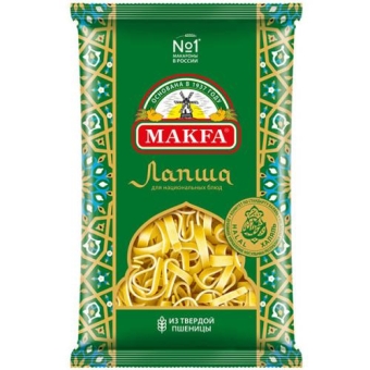 Макаронные изделия Makfa Лапша для национальных блюд, Россия, 300 г