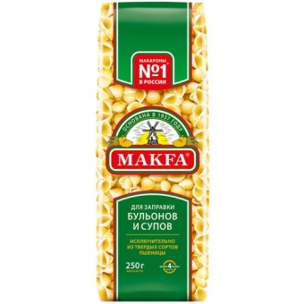 Макаронные изделия Makfa ракушечки, Макфа, 250 г