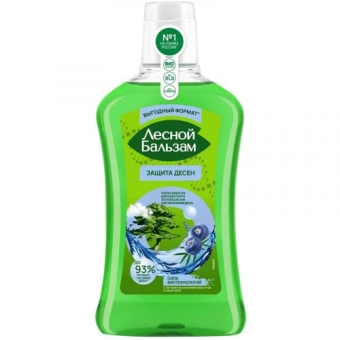 Ополаскиватель для полости рта Лесной бальзам с экстрактом можжевеловых ягод и корой дуба, Концерн Калина, 800 мл