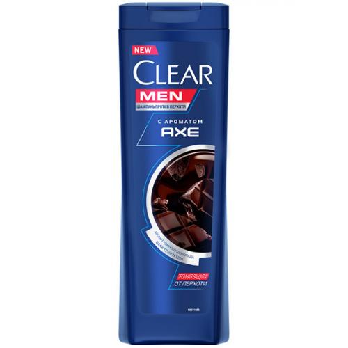 Шампунь Clear Men с ароматом Axe Dark Temptation против перхоти, Unilever HPC, 380 мл