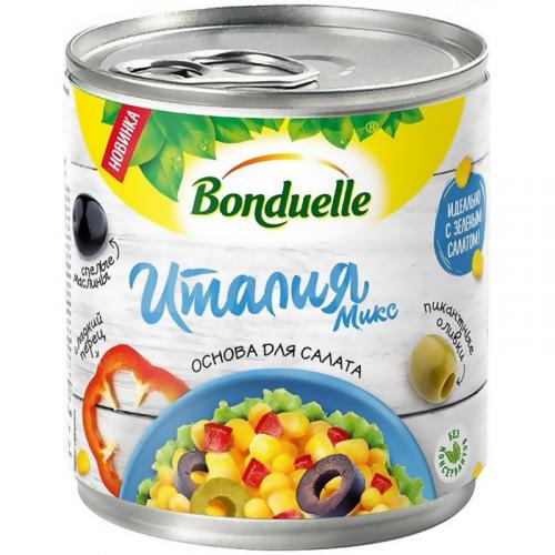Смесь овощная Бондюэль Италия Микс с кукурузой, Бондюэль, 425 мл
