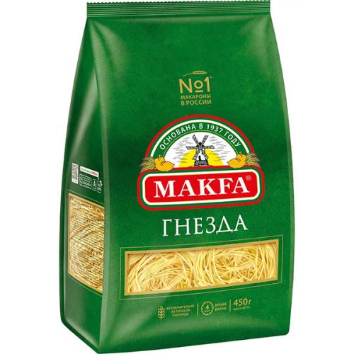 Макаронные изделия Makfa Гнезда капеллини, Макфа, 450 г