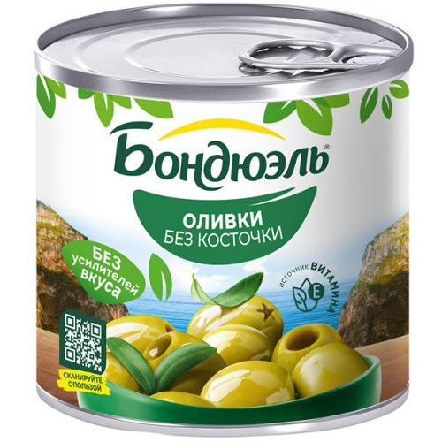 Оливки Бондюэль без косточки, Бондюэль, 212 мл