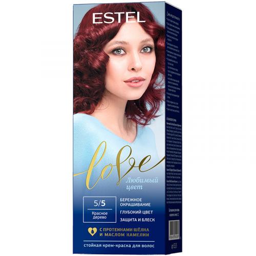 Крем-краска стойкая Estel Love для волос, 5/5 красное дерево, Эстель, 50 мл