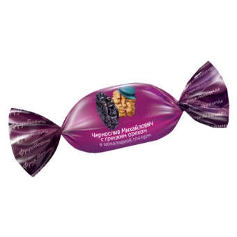 Конфеты «Чернослив в шоколаде» с грецким орехом, Озерский сувенир, 500 г