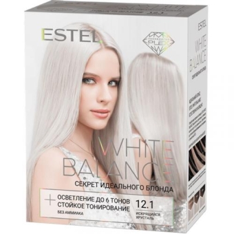 Набор Estel White Balance Секрет идеального блонда для окрашивания волос, Эстель, 350 мл
