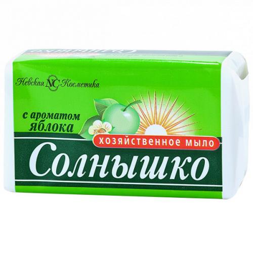 Мыло хозяйственное Солнышко с ароматом яблока, Невская Косметика, 140 г