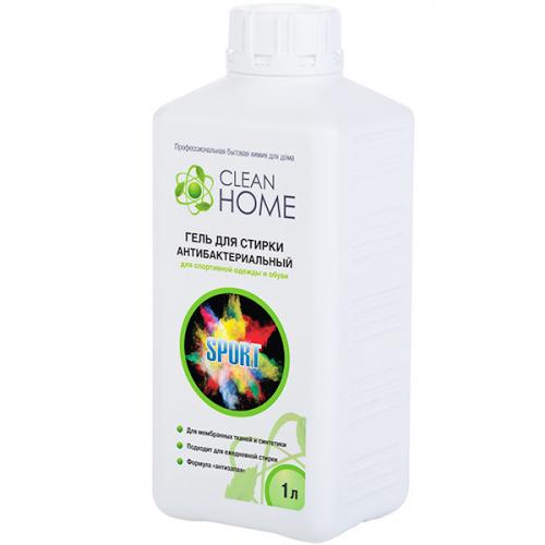 Гель для стирки спортивной одежды и обуви Clean Home Антизапах, антибактериальный, ХИМРОС, 1 л