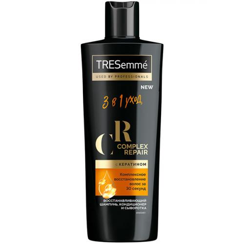 Шампунь, кондиционер, сыворотка Tresemme Complex Repair 3 в 1 восстанавливающий, Unilever HPC, 360 мл