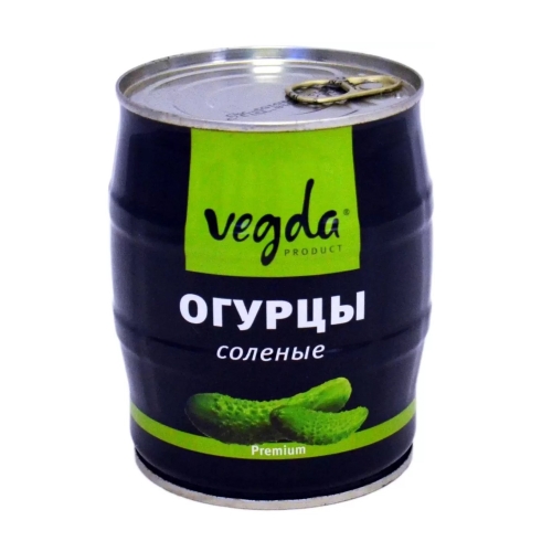 Огурцы соленые «Вегда» кошерные, Израиль, 580 г