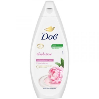 Крем-гель для душа Дав Сливочная ваниль и пион, Unilever HPC, 250 мл