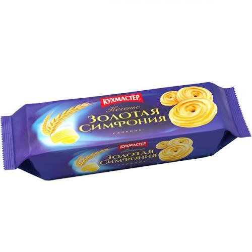 Печенье сдобное Кухмастер Золотая симфония, Кухмастер, 230 г