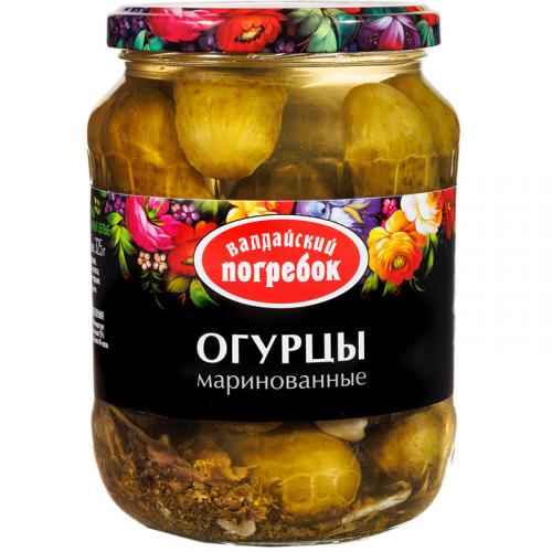 Огурцы Валдайский погребок маринованные, Валдай, 720 мл