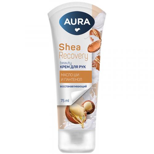 Крем для рук Aura Beauty восстанавливающий с маслом ши, Коттон Клаб, 75 мл