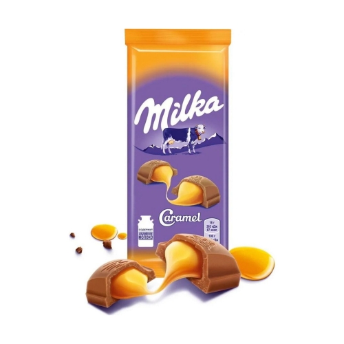 Шоколад молочный «Милка» карамель, Мондэ’лис, 90 г