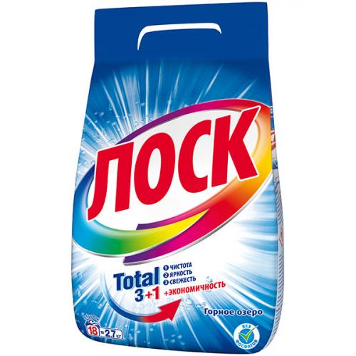 Порошок стиральный Лоск Горное озеро, ЛАБ Индастриз, 2.7 кг