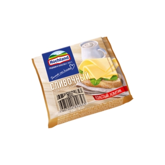 Сыр плавленый «Хохланд» Сливочный 45% (ломтики), Россия, 150 г