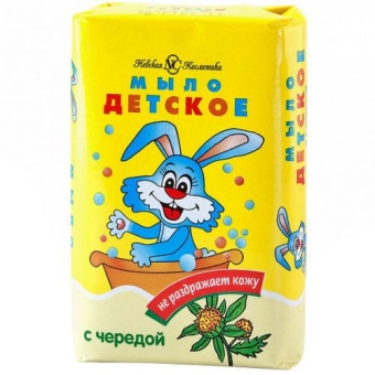 Мыло туалетное Невская Косметика Детское с чередой, Невская Косметика, 90 г