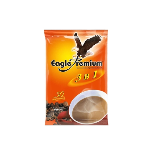 Кофе растворимый «Игл» 3в1 Премиум, Россия, 18 г