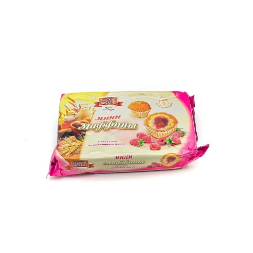 Мини маффины «Русский бисквит» малина, Русский бисквит, 200 г