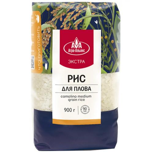 Рис Агро-Альянс Экстра для плова круглозерный, Агро-Альянс, 900 г