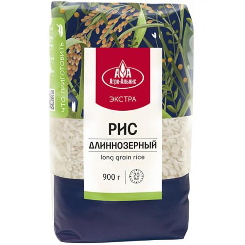 Рис Агро-Альянс Экстра длиннозерный, Агро-Альянс, 900 г