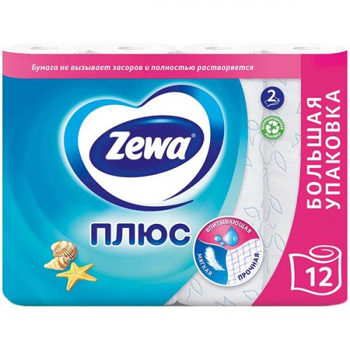 Бумага туалетная Zewa Плюс Свежесть океана, 2 слоя, Эссити,