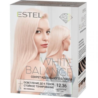 Набор Estel White Balance Секрет идеального блонда для окрашивания волос, Эстель, 350 мл
