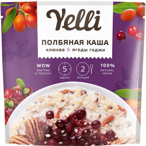 Каша полбяная Yelli клюква и ягоды годжи, Ярмарка, 60 г