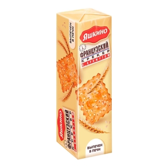 Крекер «Яшкино» Французский с кунжутом, КДВ Яшкино, 185 г