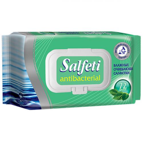 Салфетки влажные Salfeti Antibacterial антибактериальные, Авангард, .