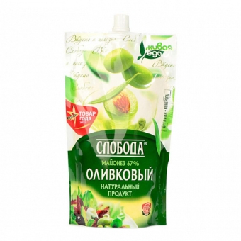 Майонез «Слобода» Оливковый, Эфко, 200 мл