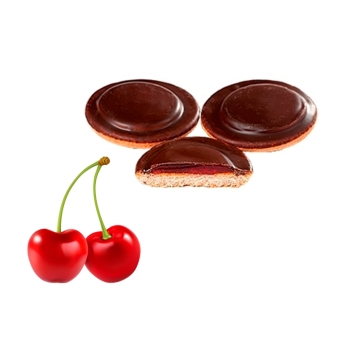 Печенье бисквитное «КиКо» Вишня в шоколадной глазури, Россия, 1,2 кг