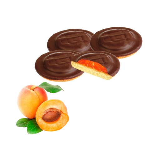 Печенье бисквитное «КиКо» Абрикос в шоколадной глазури, КИКО, 1,2 кг