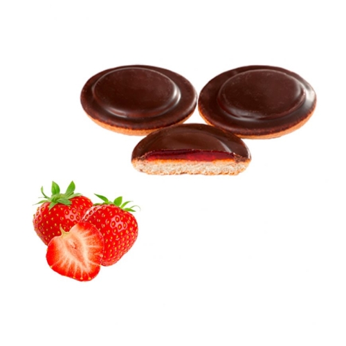 Печенье бисквитное «КиКо» Клубника в шоколадной глазури, Россия, 1,2 кг